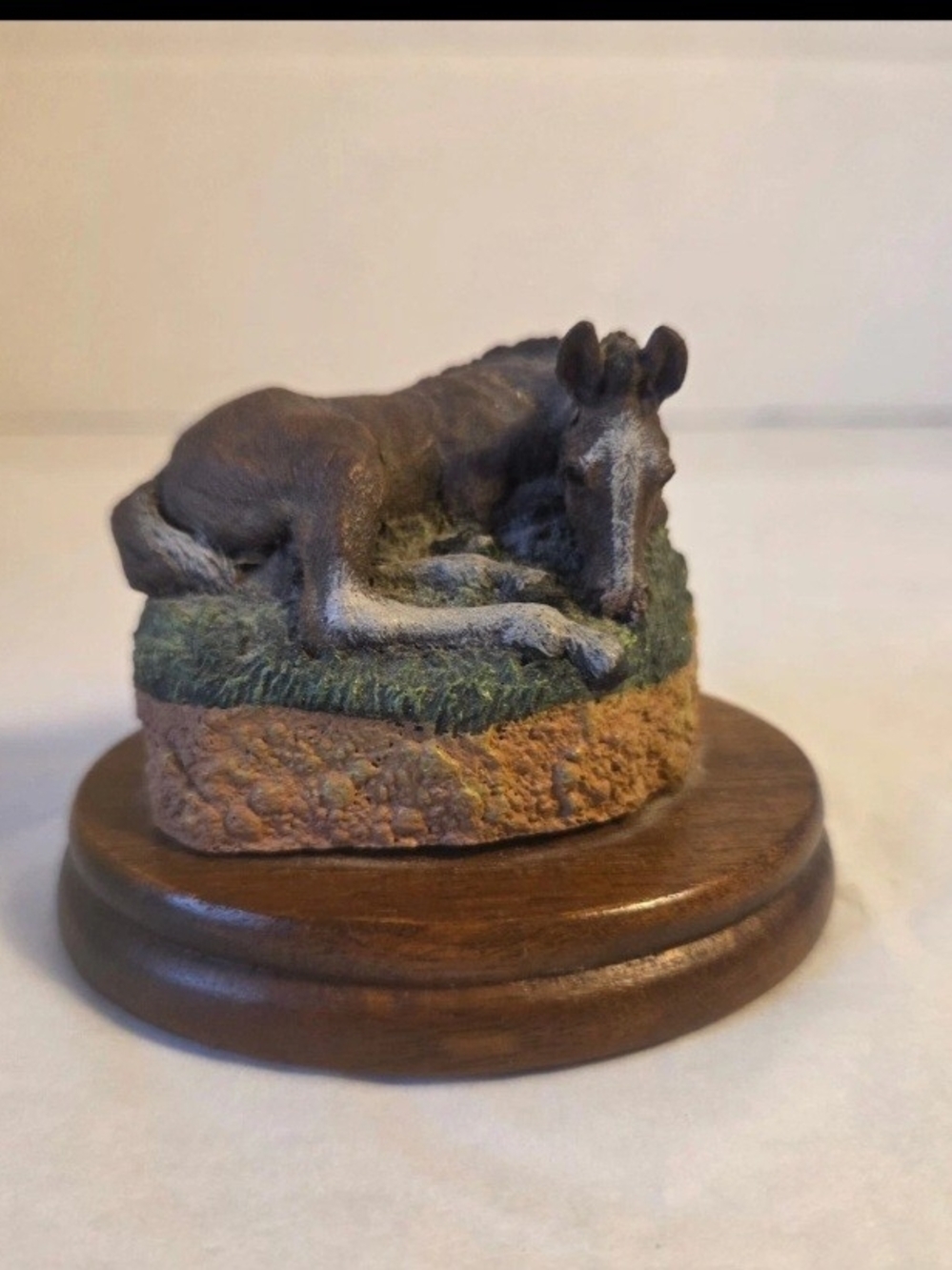 1978 Mustang Colt By H. Deaton Handpainted Cold-cast Bronze Wildlife